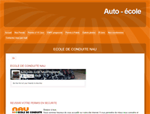 Tablet Screenshot of ecole-de-conduite-nau.com